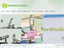 Tablet Screenshot of myhealthylifechoices.com